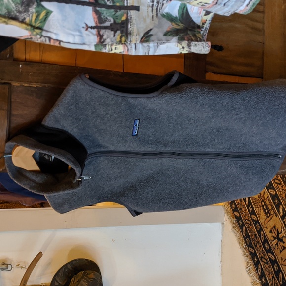 Vintage 2000 Patagonia Vest Full Zip Fleece Cycling Grey - Picture 15 of 15